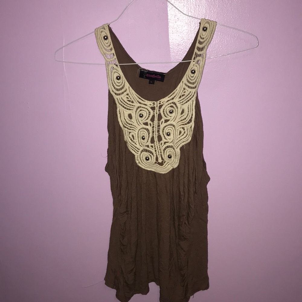 Brown tank top